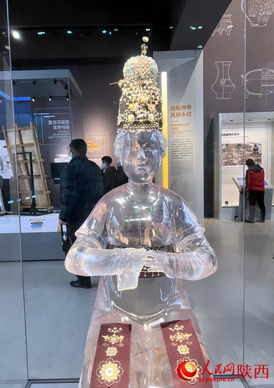 唐代李倕冠飾。人民網(wǎng) 鄧楠攝