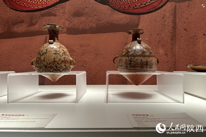 168件（組）秘魯文物在陜西歷史博物館集中展出。李志強(qiáng) 攝