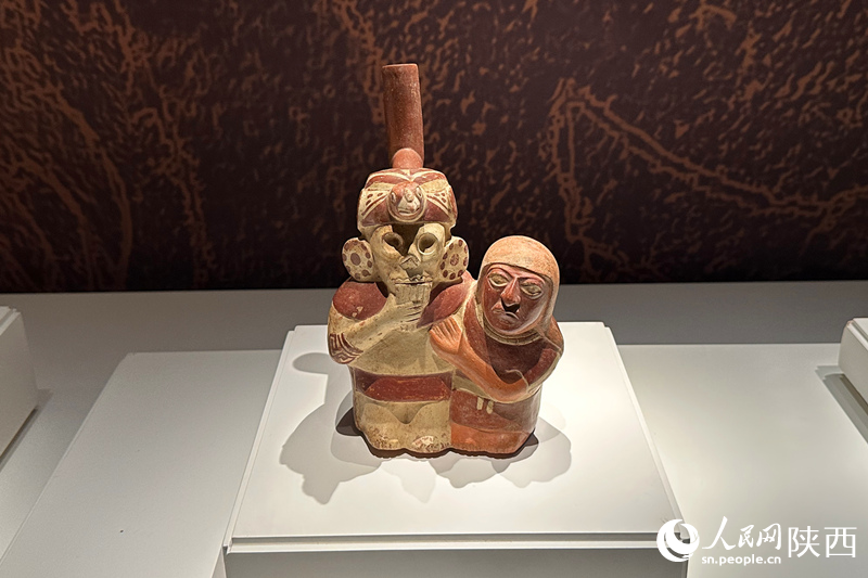 168件（組）秘魯文物在陜西歷史博物館集中展出。李志強(qiáng) 攝