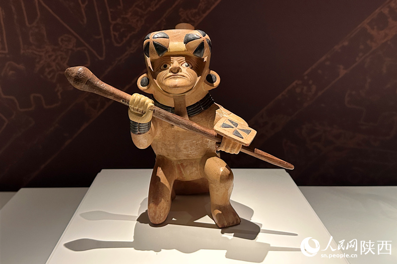 168件（組）秘魯文物在陜西歷史博物館集中展出。李志強(qiáng) 攝
