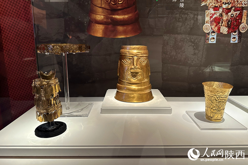 168件（組）秘魯文物在陜西歷史博物館集中展出。李志強 攝