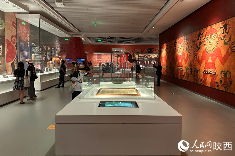 168件（組）秘魯文物在陜西歷史博物館集中展出。李志強(qiáng) 攝