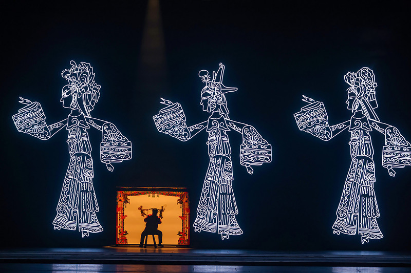 由張藝謀等創(chuàng)作的舞臺劇《無界·長安》作為開幕演出劇目迎來舞臺首秀。陜西省文旅廳供圖
