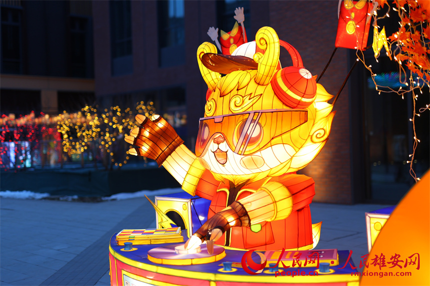 觸夢(mèng)未來(lái)·雄安元宇宙音樂(lè)花燈會(huì)活動(dòng)現(xiàn)場(chǎng)。人民網(wǎng)記者 李兆民攝