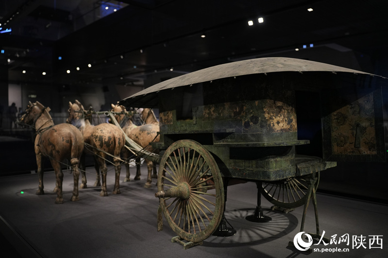 二號銅車馬。人民網(wǎng)記者 李志強攝