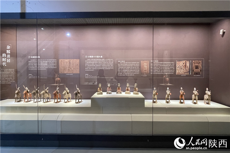西安市文物保護(hù)考古研究院集中展示成立30年來的重要考古成果。人民網(wǎng)記者李志強(qiáng) 攝