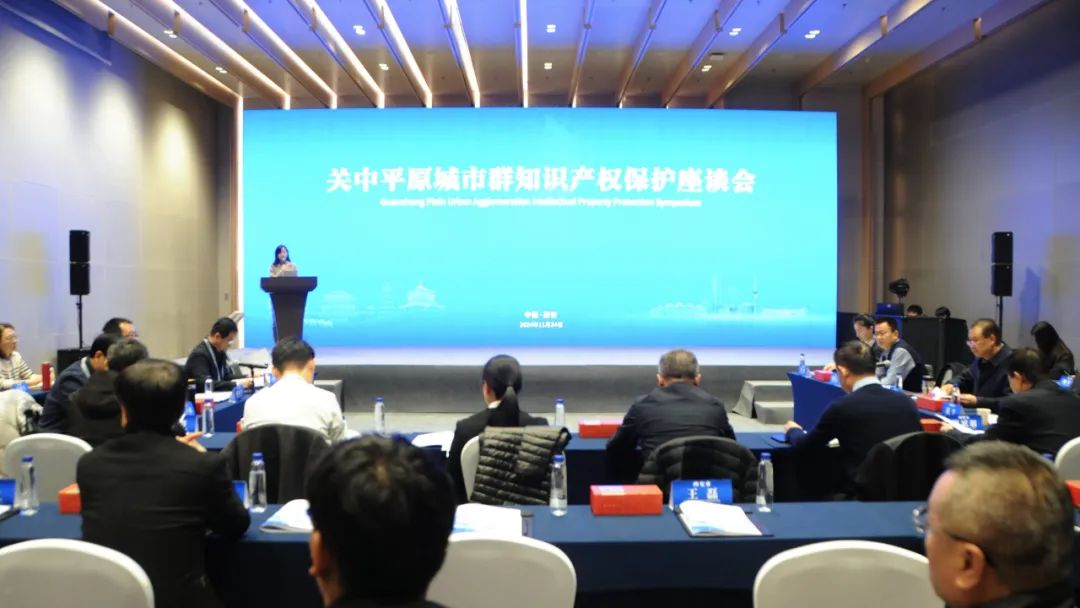 關中平原城市群知識產(chǎn)權保護座談會現(xiàn)場。
