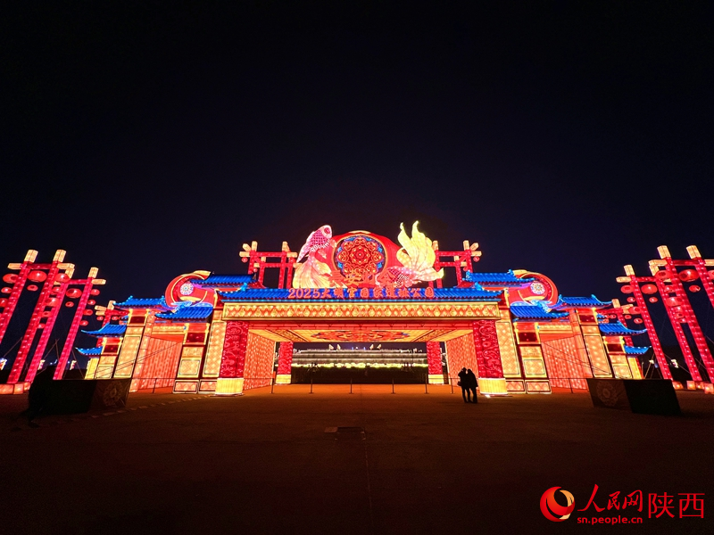 大明宮國(guó)家遺址公園燈會(huì)。人民網(wǎng)記者 孫挺攝