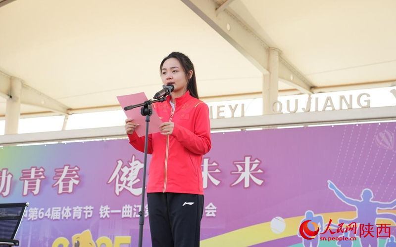 左清儀現(xiàn)場(chǎng)寄語(yǔ)。人民網(wǎng)記者 白鴿攝