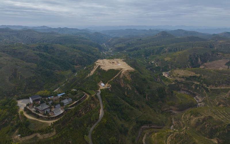 陜西清澗寨溝遺址寨塬蓋核心區(qū)。陜西省文物局供圖