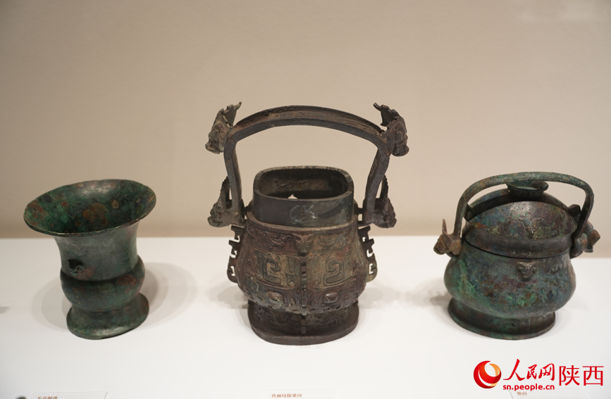 “吉金·中國”展上展出的精品文物。人民網(wǎng)記者 李志強(qiáng)攝