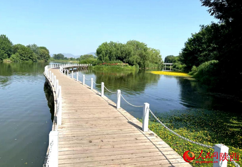 天漢濕地公園內，風景秀麗。人民網(wǎng)記者 鄒星攝