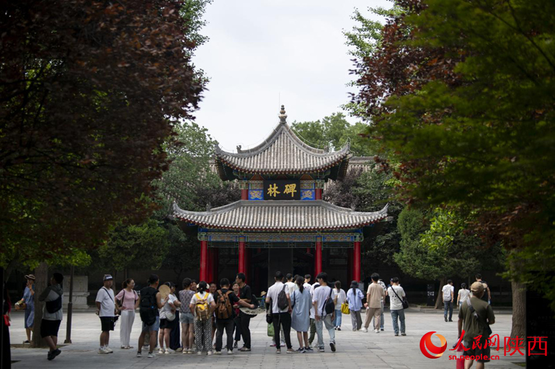 西安碑林博物館。人民網(wǎng)記者 翁奇羽攝