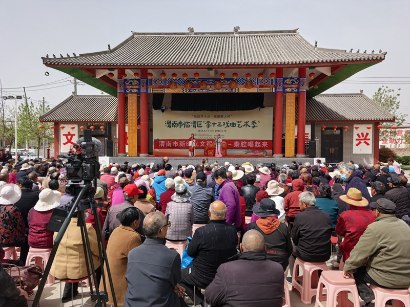 “一元?jiǎng)?chǎng)”下鄉(xiāng)演出現(xiàn)場(chǎng)（資料圖）。代九奎攝