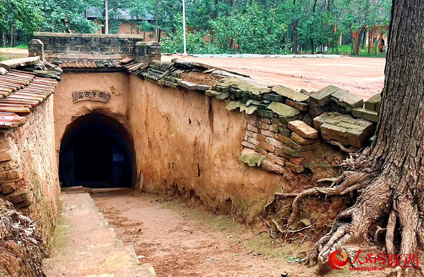 柏社村百年古窯入口。人民網(wǎng)記者 鄧楠攝