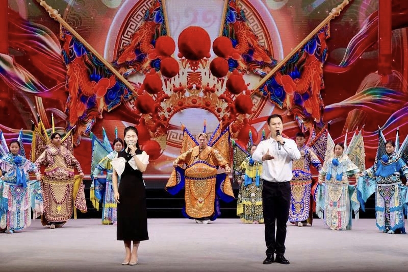 秦腔晚會。受訪者供圖