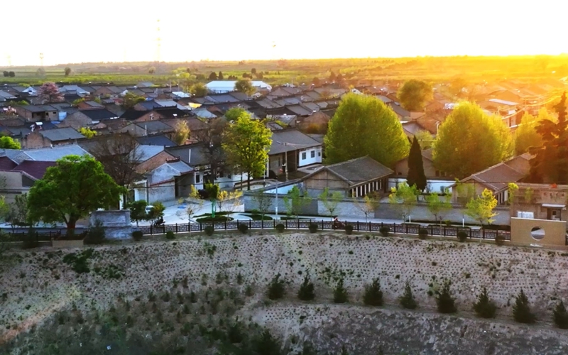 渭南市合陽縣黑池鎮(zhèn)峪渠村。合陽縣委宣傳部供圖。