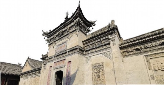 西安關(guān)中民俗藝術(shù)博物院收藏的稷王廟廟門。