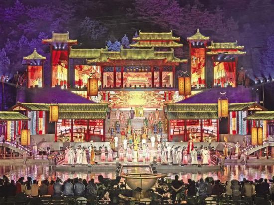 《千年九成宮》演出現(xiàn)場(chǎng)。 受訪者供圖