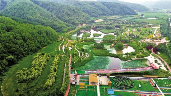 南泥灣國家濕地公園（7月31日攝）。記者 周恒宇攝